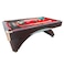 Simbashoppingmea - 8 Ft Modern Billiard Table Red Cloth With Container Benches &ndash; Caesar
