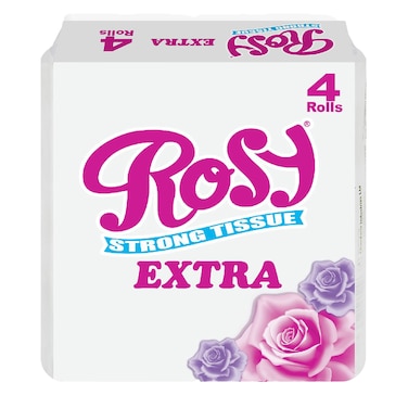 Rosy Extra Toilet Tissue 4 Pack