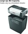 Rexel X406 6 sheets Momentum Cross Cut Paper Shredder, 15 Liter Bin, Black
