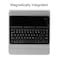 KKmoon - SK1102 Keyboard Smart Keyboard Case Flip Cover Wireless BT Keyboard Case Detachable Tempered Glass Keyboard Stand PU Leather Smart Cover for iPad Pro 11