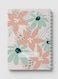 Lowha Spiral Notebook With 60 Sheets And Hard Paper Covers With Abstract Floral Design, For Jotting Notes And Reminders, For Work, University, School