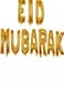 Generic Eid Mubarak Letter Foil Balloon