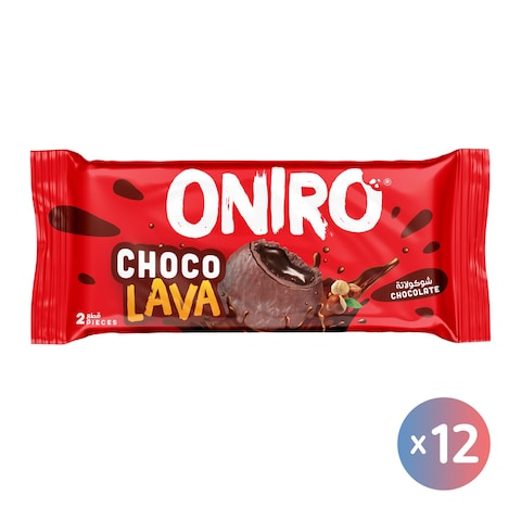 Oniro Choco Lava Chocolate - 2 Biscuits - 12 Pieces