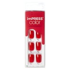 Buy Kiss Impress Colour Press-On Manicure False Nails KIMC013C Reddy Or Not in UAE