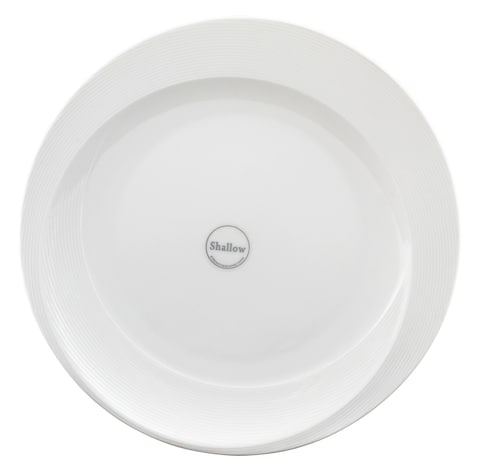 Shallow Tiffany Side Plate White 18cm
