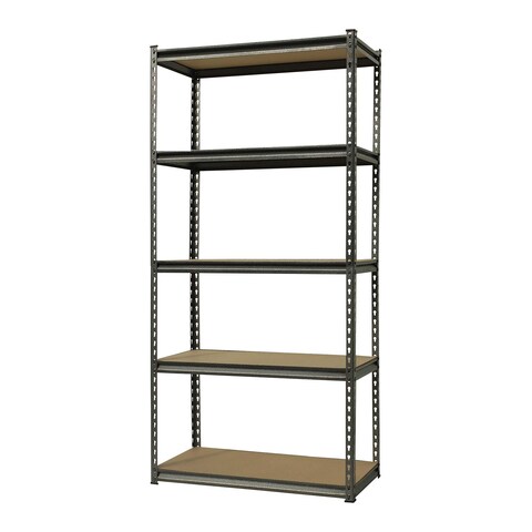 Metal shelves