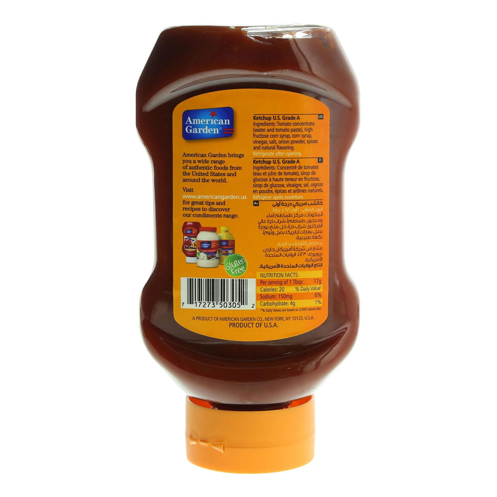 American Garden Ketchup Squeez 567 Gram product thumbnail 3