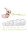 Generic - 6-Piece Silicone Stretch Lids White