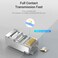 Generic-Silver  IDCR0-100 Cat.6 Network Connector RJ45 Modular Plug Gold-plated Contacts PC Material Cat.6 FTP 100 Pieces