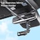 Yesido C192 Rearview Mirror Car Phone Holder, Adjustable Rotation, Folds Flat, Fits Most Mirror Sizes - Black