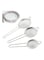 Generic 3-Piece Stainless Steel Strainer Silver