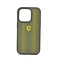 Ferrari Pu Leather Perforated Case With Nylon Base &amp; Yellow Shield Logo For Iphone 14 Pro Max Yellow