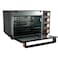 AFRA Electric Oven Toaster, 80L, 2200w Convection Rotisserie &amp; Oven Lamp, 4 Knobs Tray, Rack, Handle, 7-Functions Control, Adjustable Thermostat 70 To 250C, AF-8022OTBK, 2-Year Warranty