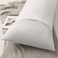 LUNA HOME 1 Piece Long Body Pillow Case, Plain White Color
