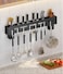 Hanging Pot and Pan Rack - Wall Mounted Hanging Pot Rack for Kitchen Organization - Wall Shelf for Pots and Pans Storage