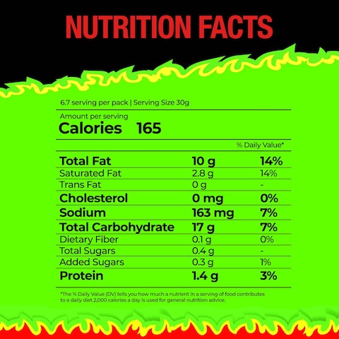 Cheetos Crunchy Flamin Hot Lime Cheese Flavoured Snacks 200g
