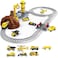 Fitto Train Toy playset for Boys Girls with helicopter and construction vehicle, Trains Tracks, Railway Kits Locomotive Engine, Cargo Car Track, Christmas Gifts for 3 4 5 6 7 8+-year-old Kids