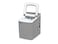 Super General Ice-Maker, 12 kg, Portable Ice-Machine with ice basket and shovel, 2 different sizes, Indicator light, Silver, SGIM-012-HS, 1 Year Warranty