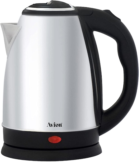 Avion Stainless Steel Electric Kettle, 1.8 Litre, Aek6180, Stainless Steel Body, Boil Dry Protection, 1500W, 2 Year Warranty