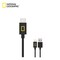 National Geographic Type C Cable 1.2M USB C Cable Fast Charging Compatible Basic USB Cable -Black