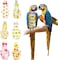 Vsell24 Washable Reusable 6Pc Bird Diaper Pads Inner Layer Parrot Nappy Clothes for Parakeet Parrot Mini Macaw Budgie Canary Finches Lovebirds