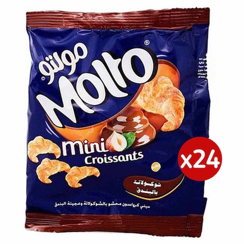 Molto Mini Croissants Chocolate - 56 gram - 24 Pieces