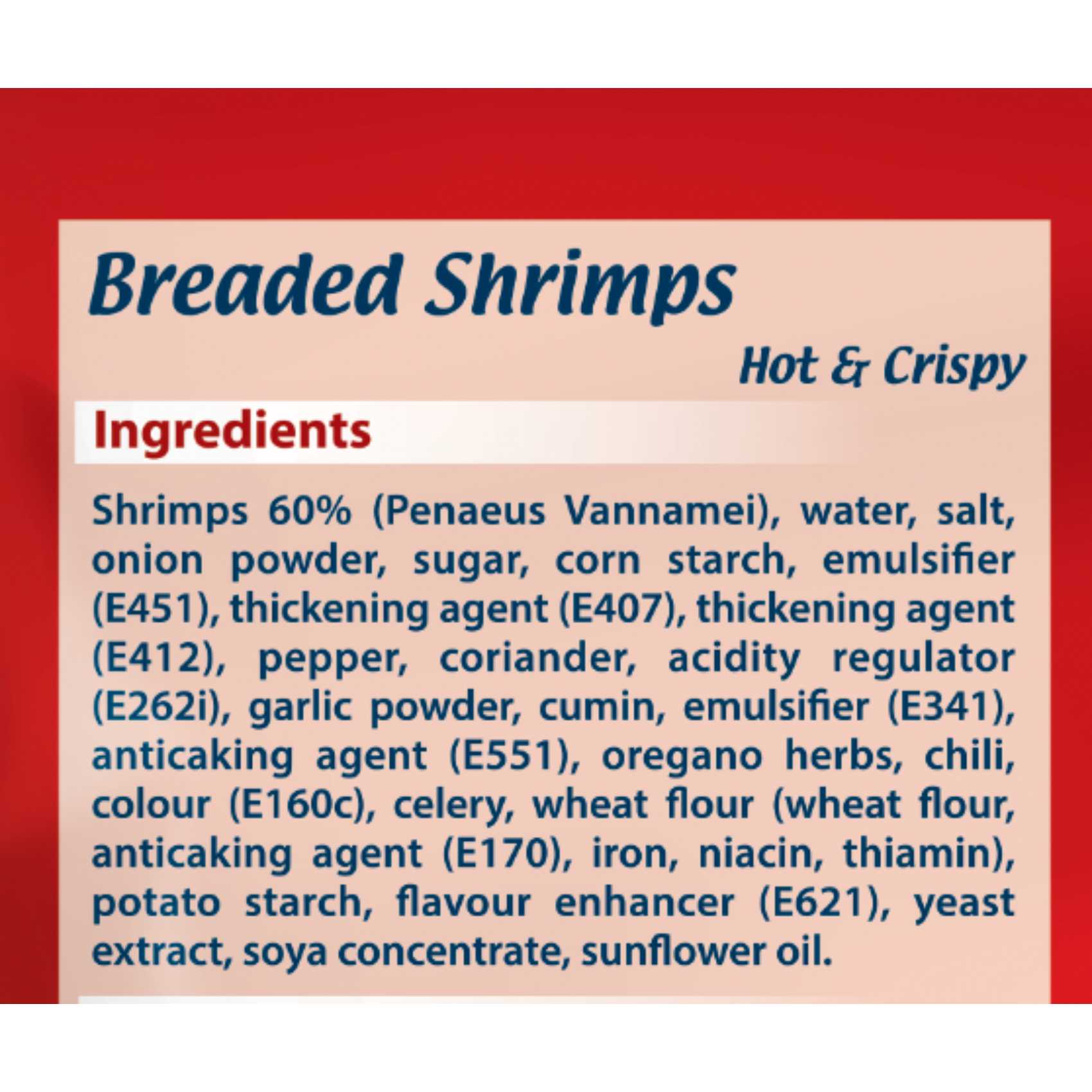 Adriana Zing It Hot And Crispy Breaded Shrimps 750g