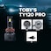 Toby&rsquo;s TY120 Pro H4 2 Pieces 120W/Piece Original Tested LED Headlight Bulb Assembly 24000 Lumens 240W/Set Xtreme Bright With Color Temperature 6500K