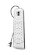 8-Socket Home Charger With 2 USB Port White