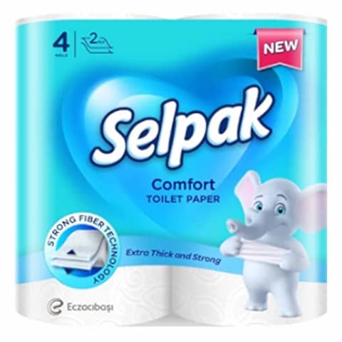 Selpak Comfort Toilet Rolls 2 Ply 4 Rolls