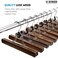 10PK High-Grade Wooden Pants Hangers with Clips Non Slip Skirt Hanger, Smooth Finish Solid Wood Jeans/Slack Hanger with 360&Atilde;&sbquo;&deg; Swivel Hook - Clip Hanger for Pant, Skirts, Slacks - Clamp Hangers