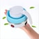 Generic-White EU Plug Mini Travel Winter Outdoor Portable Electric Kettle Foldable Kettles Food Grade Silicone Small Size Home Household Silicone Kettle Convenient Safe Quick Multipurpose Utility Tool