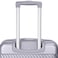 Senator Hard Case Medium Suitcase Luggage Trolley For Unisex ABS Lightweight Travel Bag with 4 Spinner Wheels KH1065 Silver White