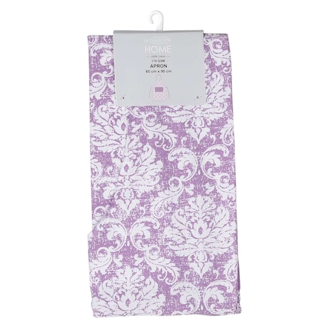 LA Collection 170 GSM Cotton Printed Apron Purple 60x90cm