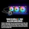 Thermaltake Th360 V2 Ultra ARGB Sync/Alo Liquid Cooler/ARGB Fan 120 * 3/PWM 500~1500Rpm/Water Block 2.1" Lcd/Black, Cl-W384-Pl12Sw-A