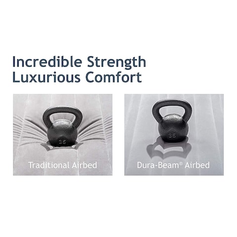 Intex - Durabeam Queen Pillow Rest Airbed W/E.Pump(152X203X42)