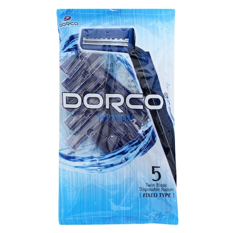 Dorco TD708N Twin Blade Disposable Razors 5 Pieces