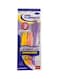 3-Piece Hair Removal Razor Yellow/Pink/Purple