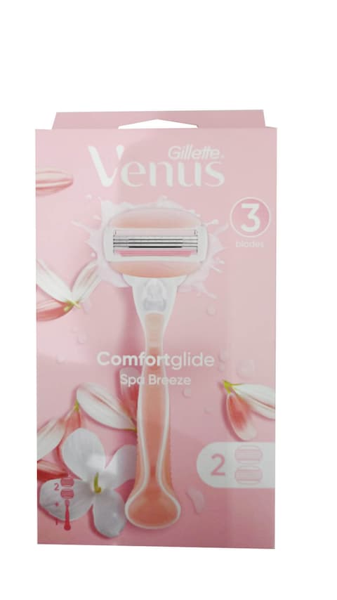 Gillette Venus Comfortglide Spa Breeze Razor With 2 Blade