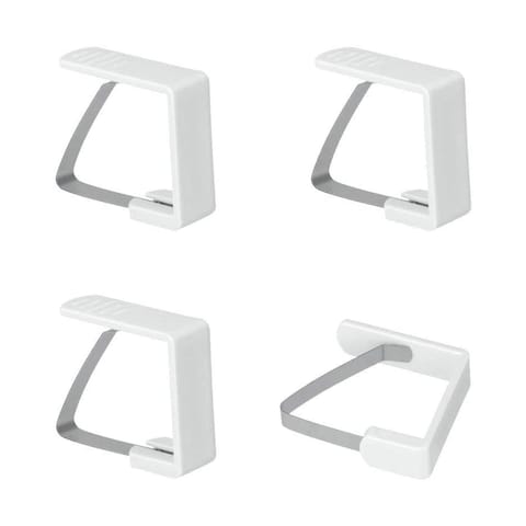 Metaltex Table Cloth Clips - 4 Counts - White