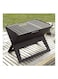 Portable BBQ Grill Black 45x30centimeter