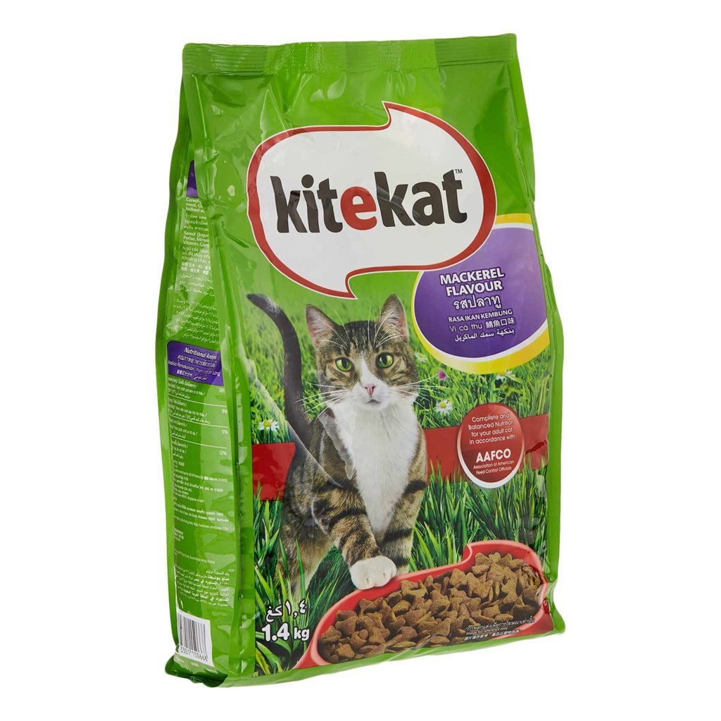 Kitekat Mackerel Dry Cat Food 1.4kg