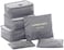 Innovative Six-Piece Pouch Travel Luggage Organiser Set, Grey