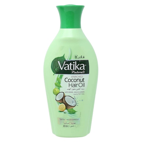 Dabur Vatika Naturals Enriched Coconut Hair Oil With Henna Amla And Lemon 125ml