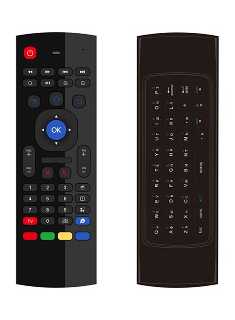 Generic Mx3 Russian Version 2.4Ghz Wireless Air Mouse Mini Keyboard Remote Control Black