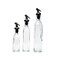 Aiwanto 3Pcs Oil Dispenser Containers Glass Storage Bottle for Oil Cookin Oil Sauce Vineger Bottle Glass Containers(125ml, 250ml, 500ml)