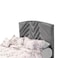 In House Oslo Velvet Bed Frame - Queen - 200x160 cm - Gray