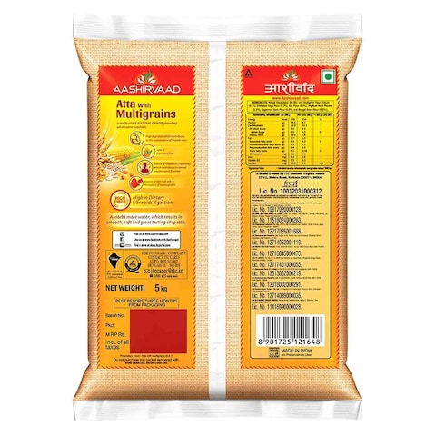 Aashirvaad Atta With Multigrains 5kg