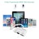 Promate Lightning Hub, 3 in 1 RJ45 Ethernet LAN Wired Network Adapter with USB OTG Camera Adapter Kit and 2A Pass-Through Charging and Syncing Adapter, GigaLink-I White
