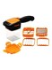 Generic Multifunction Fruits And Vegetables Cutter -Orange/Black 215X80X118mm
